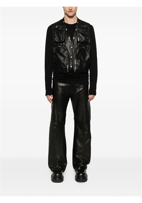 gilet cargo uomo nero RICK OWENS | RU02E1767 LBY09